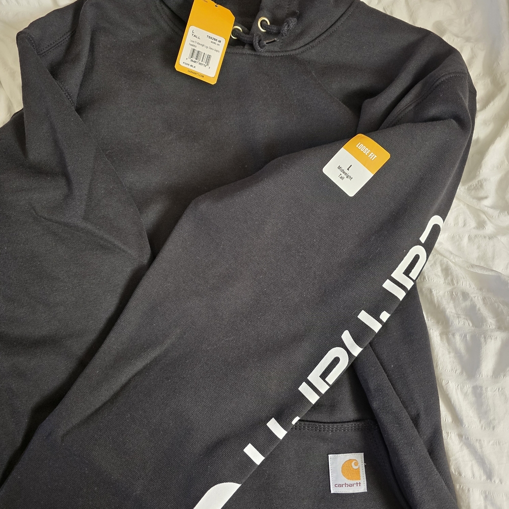 Carhartt Black Hoodie with Logo